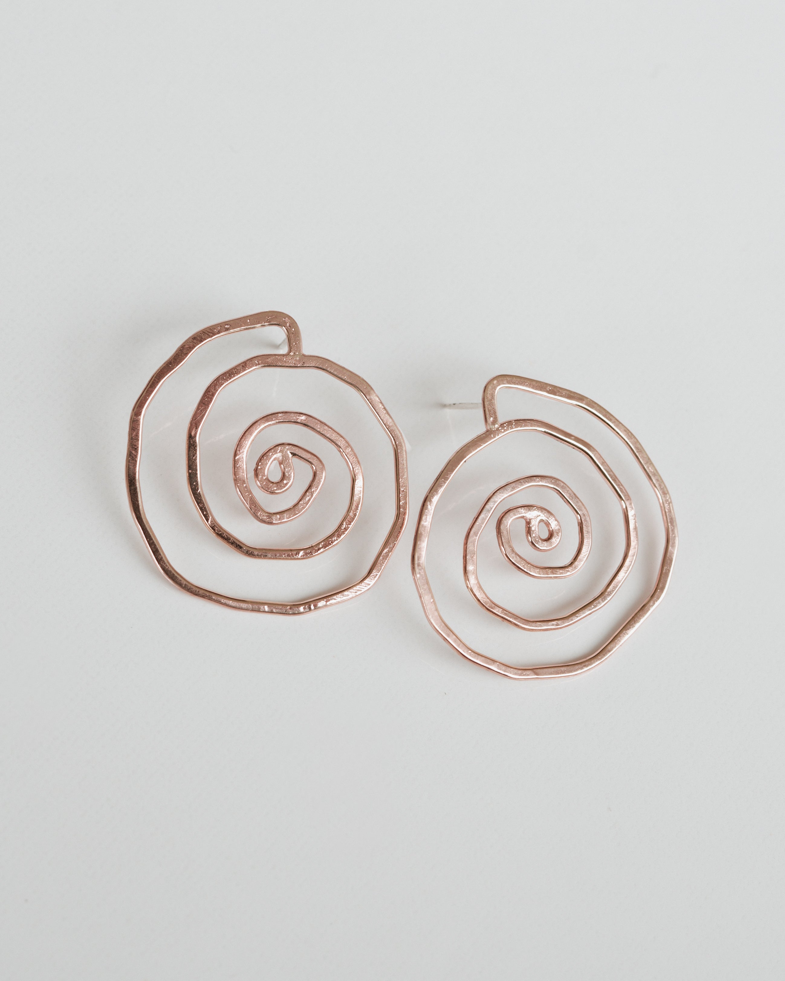 SPIRAL EARRINGS - 14k Rose Gold Filled