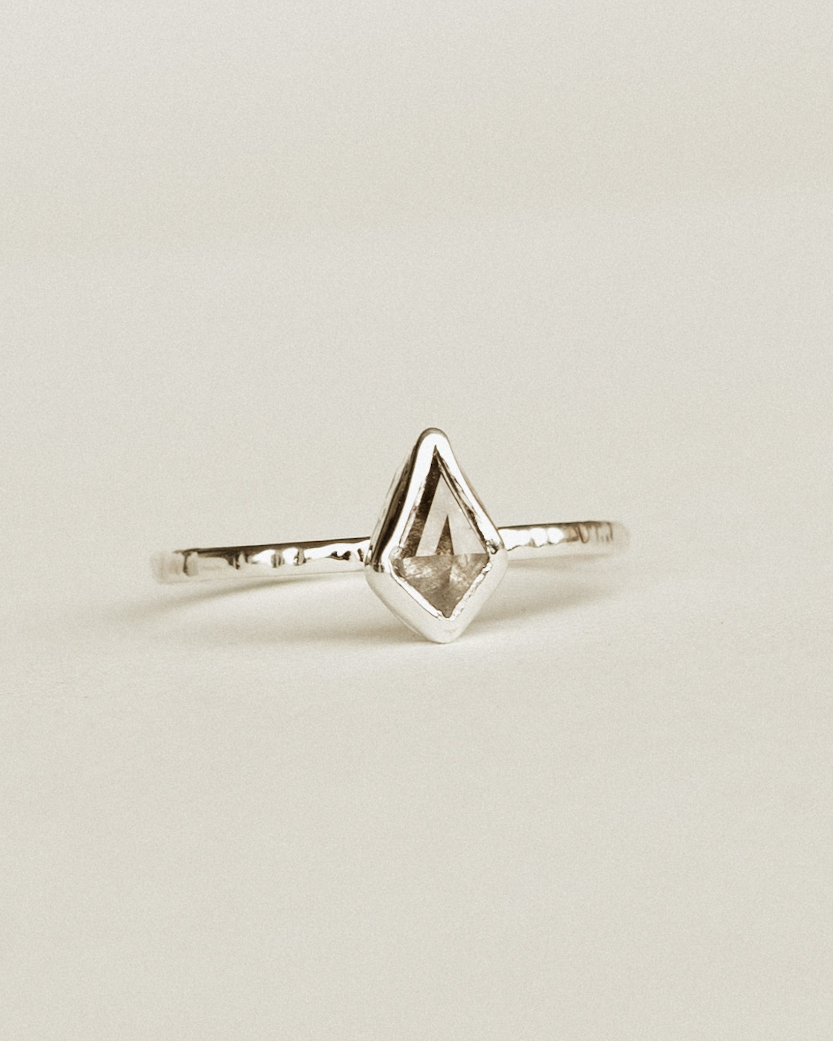 Salt + Pepper diamond ring size 7.25