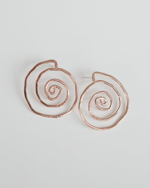 SPIRAL EARRINGS - 14k Rose Gold Filled