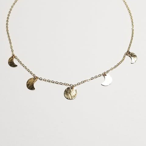 CRESCENT MOON NECKLACE - SMALL