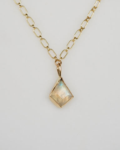 mini moonphase necklace - 14k yellow gold filled