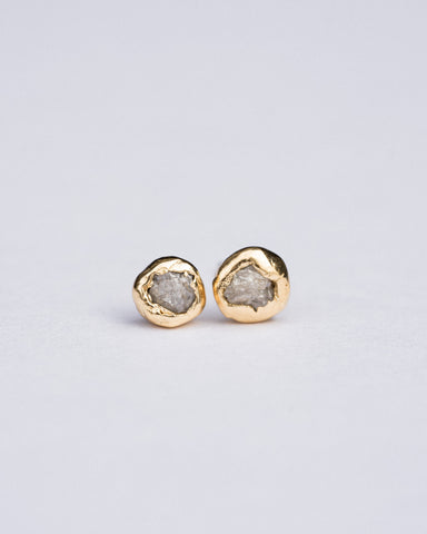 Sterling Silver Black Diamond Earrings