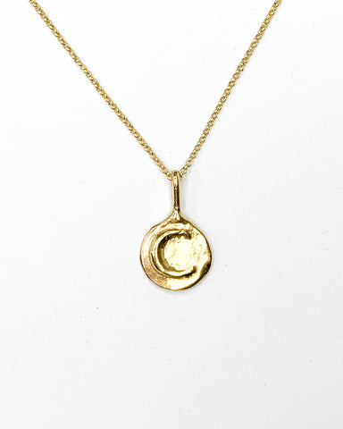 CRESCENT MOON NECKLACE - SMALL