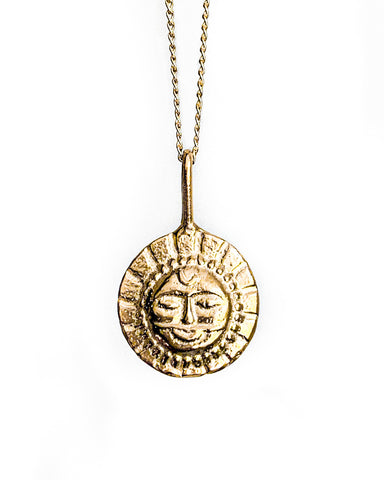 mini moonphase necklace - 14k yellow gold filled